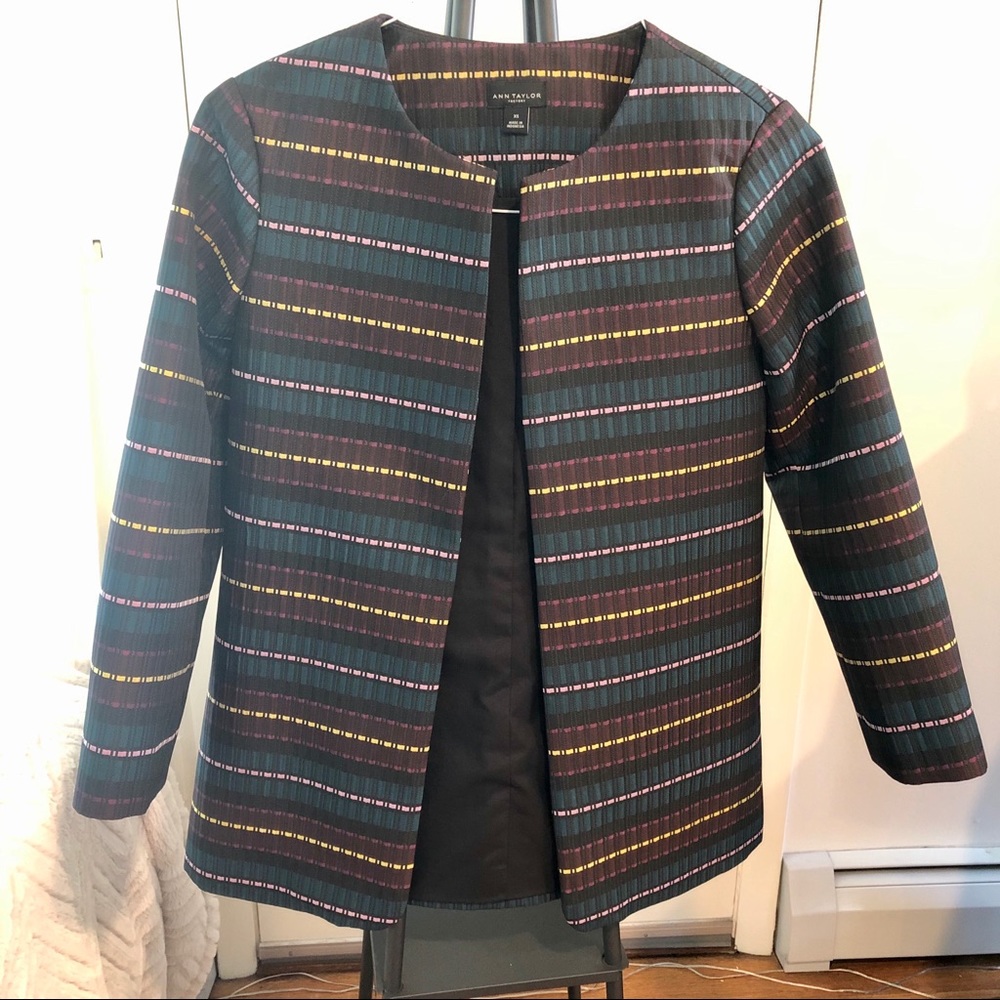 Ann Taylor Factory XS long blazer